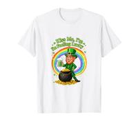 Kiss Me I'm Feeling Lucky Funny St. Patrick's Day Leprechaun T-Shirt