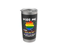 Kiss Me I'm Gay Or Irish Or Drunk LGBT St Patricks Day Gobelet isotherme en acier inoxydable double paroi