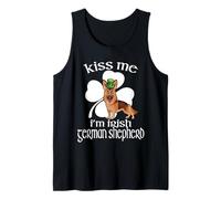 Kiss Me I'm German Shepherd Dog Shamrock St Patricks Day Débardeur