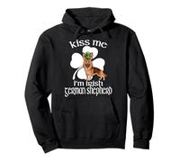 Kiss Me I'm German Shepherd Dog Shamrock St Patricks Day Sweat à Capuche