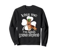 Kiss Me I'm German Shepherd Dog Shamrock St Patricks Day Sweatshirt