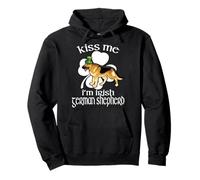 Kiss Me I'm Irish German Shepherd Dog Funny St Patricks Day Sweat à Capuche