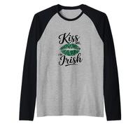 Kiss Me, I'm Irish Illustration Manche Raglan