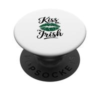 Kiss Me, I'm Irish Illustration PopSockets PopGrip Adhésif