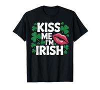 Kiss me I'm Irish Saint Patrick Day Shamrock T-Shirt