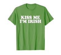 Kiss Me Im Irish Shirt for Men Women, Funny St Patricks Day T-Shirt