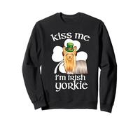 Kiss Me I'm Irish Yorkshire Terrier Dog St Patricks Day Sweatshirt