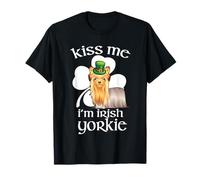 Kiss Me I'm Irish Yorkshire Terrier Dog St Patricks Day T-Shirt