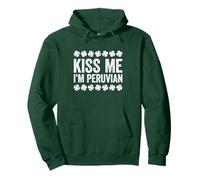 Kiss Me I'm Peruvian Shirt Men Women Kids St Patrick Day Sweat à Capuche