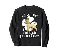 Kiss Me I'm Poodle Dog Shamrock St Patricks Day Sweatshirt