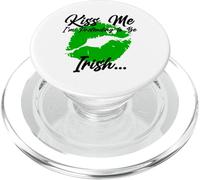Kiss me, I'm Pretending to be Irish PopSockets PopGrip pour MagSafe
