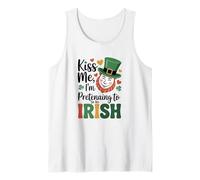 Kiss Me I'm Pretending to be Irish St Patrick Day Humour Débardeur