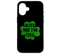 Kiss Me I'm Thai Costume Amusant pour la Saint-Patrick Coque pour iPhone 16
