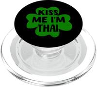 Kiss Me I'm Thai Costume Amusant pour la Saint-Patrick PopSockets PopGrip pour MagSafe