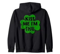 Kiss Me I'm Thai Costume Amusant pour la Saint-Patrick Sweat à Capuche