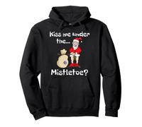 Kiss Me Under The Gui | Naughty Bad Santa Christmas Sweat à Capuche
