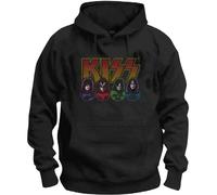 Kiss Mikina Logo, Faces & Icons Noir 2XL