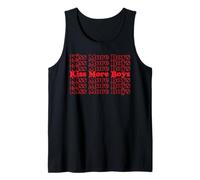 Kiss More Boys Cool Vintage Inspired Gay Men LGBT Pride Débardeur