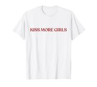 Kiss More Girls Shirt Y2K Aesthetic Trendy LGBTQ Lesbian T-Shirt