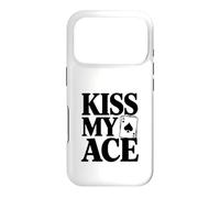 Kiss My Ace Funny Poker Lover pour Joueurs de Cartes Coque pour iPhone 17 Pro