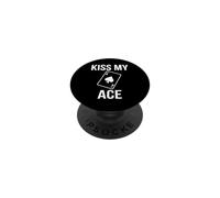 Kiss My Ace Poker Jeu de Cartes Humour PopSockets PopGrip Adhésif