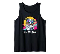 Kiss My Auss 80s 90s Blue Merle Australian Shepherd Lover Débardeur