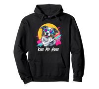 Kiss My Auss 80s 90s Blue Merle Australian Shepherd Lover Sweat à Capuche