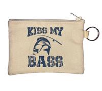 Kiss My Bass Porte-clés graphique Beige