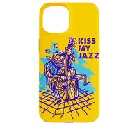 Kiss My Jazz - Illustration de Musicien Coque pour iPhone 15