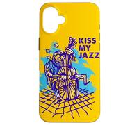 Kiss My Jazz - Illustration de Musicien Coque pour iPhone 16 Plus