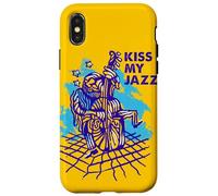 Kiss My Jazz - Illustration de Musicien Coque pour iPhone X/XS
