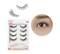KISS My Lash But Better False Eyelashes Multipack, 'Bare Affair', 12mm, Superfine Band Technology, Easy to Apply, Reusable, Lightweight, Voluminous, Comfortable, Includes 4 Pairs Of Strip Lashes