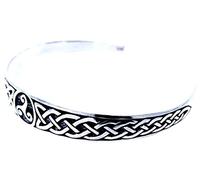 Kiss of Leather Bracelet en argent sterling 925 avec nœud de triskel et nœud celtique