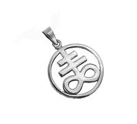 Kiss of Leather Pendentif croix Léviathan en argent sterling 925 Si.421, Argent