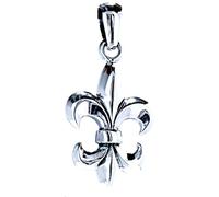 Kiss of Leather Pendentif fleur de lys en argent sterling 925 n° 40