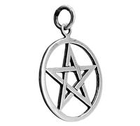 Kiss of Leather Pendentif pentagramme en argent sterling 925 #49