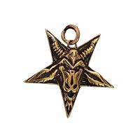 Kiss of Leather Pendentif pentagramme en bronze n°30