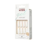 KISS | Ongles artificiels Gel Fantasy FS07C - Rose - Manucure rapide - Avec adhésif et accessoires