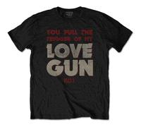 Kiss - T-Shirt # XXL Black Unisex # Pull The Trigger [Import]