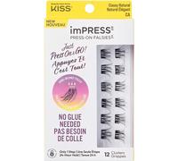KISS | Recourbe-cils autocollant IL01C - 12 pièces - Effet naturel - Application facile - Sans colle