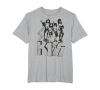 Kiss - Rien à Perdre T-Shirt, Homme Grandes Tailles, Gris Chiné, 2X Tall
