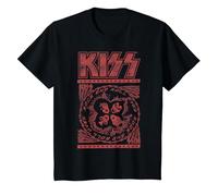 Kiss - Rock and Roll Over T-Shirt, Enfant, Noir, 10 Ans