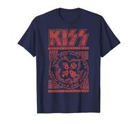 Kiss - Rock and Roll Over T-Shirt, Homme, Bleu Marine, XL