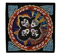 Kiss Rock Over Écusson tissé et sous licence