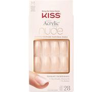 Kiss Ongles artificiels Modèle KAN07 – 28 pièces, colle gel rose, mini-lime incluse