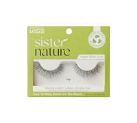 Kiss Sister Nature Faux Cils Végétaliens 'Ivy', 14 mm, Comprend 1 Paire de Cils, Convient pour Lentilles De, Faciles à Appliquer, Faux Cils Réutilisables Noir