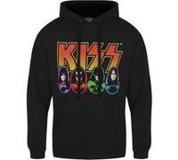 KISS Sweat à capuche Logo Faces Homme Noir - Taille XL Noir