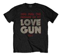 Kiss - T-Shirt # L Black Unisex # Pull The Trigger [Import]