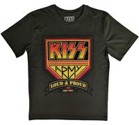 Kiss - T-shirt "Loud & Proud" pour homme/femme unie RO7165 (S) (Vert militaire)