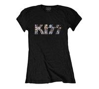 Kiss - T-Shirt # M Ladies Black # Logo [Import]